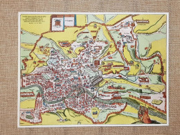 Pianta Della Città Di Roma P. Ligorio Braun Civitas Orbis Terrarum 1572 Ristampa - Geographical Maps