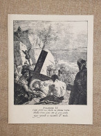 Via Crucis Cristo Alla Stazione IX E X Giambattista Tiepolo Incisione Del 1896 - Ante 1900