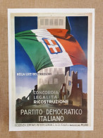 Manifesto Partito Democratico Italiano Ristampa Di Storica Locandina Cm 35x50 - Other & Unclassified