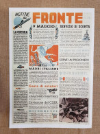 Manifesto Di Propaganda Fascista Guerra Ristampa Di Storica Locandina Cm 35x50 - Other & Unclassified