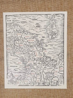 L'Italia Cosmografia Universale Di Sebastian Munster Del 1572 Ristampa - Carte Geographique