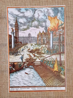 Venezia Incendio Del Palazzo Senatorio Di Georgius Houfnaglius Del 1578 Ristampa - Autres & Non Classés