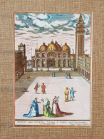 Venezia Piazza San Marco Disegno Di Georgius Houfnaglius Del 1578 Ristampa - Andere & Zonder Classificatie