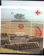 1997 Rotary Scouts Pacific 97 Great Britain - United Kingdom - Scotland Bernera Islands SS Red Overprint - Rotary, Lions Club