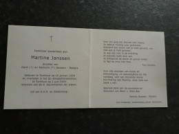Martine Janssen ° Turnhout 1959 + Turnhout 2004 (Fam: Rosiers) - Obituary Notices