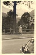 CP Carte Photo D'époque Photographie Vintage Jeune Femme Paysage Mode - Ohne Zuordnung