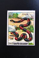 Chromo "Cafés GILBERT" - Série 20 "LES REPTILES" - Thee & Koffie