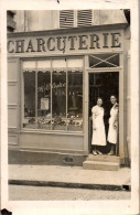 CP Carte Photo D'époque Photographie Vintage Femme Charcuterie Clostre Vitrine - Zonder Classificatie