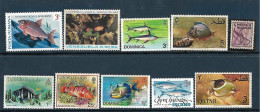 Marine Life Set 10 Stamps (#002) - Marine Life