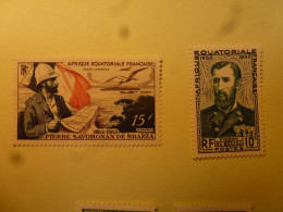 Afrique Equatoriale Française N° 228 Poste Aérienne N° 55 Neuf ** - Unused Stamps