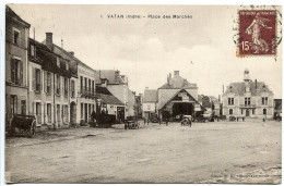 INDRE * CPA Voyagé * VATAN Place Des Marchés ( Autos Anciennes ) Collection G.G. - Altri & Non Classificati