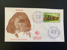 Enveloppe 1er Jour "Exposition Canine Internationale Monte-Carlo" 03/05/1976 - 1051 - MONACO - Chiens - FDC