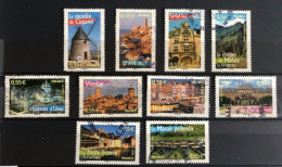 France 2008 Michel 4388-97 (Y&T 4161-70) - Caché Ronde - Rund Gestempelt - Round Postmark - Gebruikt