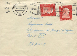 Allemagne - Lettre De Munich Vers Paris - 18 Décembre 1958 - Lettres & Documents