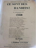 PATRIOTIQUE /CE SONT DES BANDITS  /ETHRAM /AIR PETITE POUPEE JOLIE / - Partitions Musicales Anciennes
