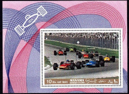 Manama - 1969 - Racing Cars - Mi Bl 33A - Voitures
