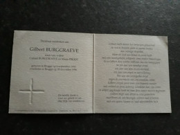 Gilbert Burggraeve ° Brugge 1933 + Brugge 1996 (Fam: Proot) - Todesanzeige