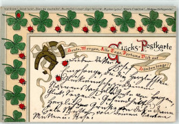 51895231 - Hufeiesen Glueckskleeblatt Gluecks-Postkarte - Other & Unclassified