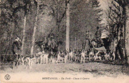 4V5Hy   Chasse à Courre (45) Montargis En Forêt Chiens Chevaux - Caccia