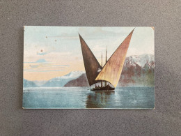 Boat On Water Carte Postale Postcard - Velieri