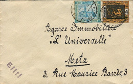 Allemagne - De Sarre Vers Metz - 26 Août 1924 - Lettres & Documents