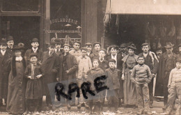 PHOTO ANCIENNE,95,VAL D'OISE,GONESSE,1906,JOUR DE LA CAVALCADE,RUE DE PARIS,COMMERCE,RARE - Lieux