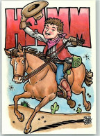 39875731 - Hamm Patrick Illustration Sign. Rick Geary Pferd Cowboy Limitiert Nr.086 - Humour