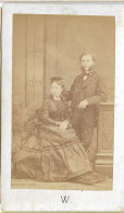 CDV D'un Couple élégant, Waléry (Marseille, France), C. 1875 - Oud (voor 1900)
