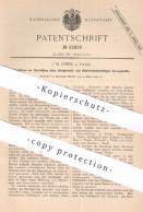 Original Patent - J. M. Lewin , Paris , Frankreich , 1887 , Sprengstoff | Nitroclycerin , Cellulose , Säure | Chemie - Historical Documents
