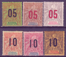 Senegal 1912 Y.T.47/52 */MH VF/F - Unused Stamps
