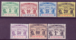 Senegal 1906 Segnatasse Y.T.4/7,9/11 */MH VF/F - Postage Due