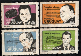 1992 Used Stamps Muscians Anibal Troilo Canaro Castellanos Filiberto #1413 - Uruguay