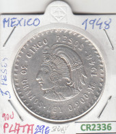 CR2336 MONEDA MEXICO 5 PESOS PLATA 1948 SIN CIRCULAR - Sonstige – Amerika