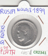 CR2341 MONEDA RUSIA 50 KOPEKS 1899 PLATA EBC - Autres - Europe