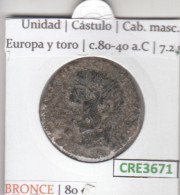 CRE3671 MONEDA ROMANA UNIDAD BRONCE VER DESCRIPCION EN FOTO - Galle