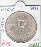 CR2333 MONEDA MEXICO 100 PESOS PLATA 1977 EBC - Sonstige – Amerika