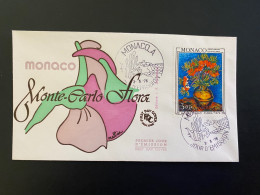 Enveloppe 1er Jour "Floralies Internationales Monte Carlo" 03/05/1976 - 1056 - MONACO - Flore - Fleurs - FDC