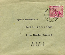 Allemagne - De Sarrebrück (Sarre) Vers Metz (Moselle) - 16 Septembre 1924 - Lettres & Documents