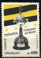 1992 Uruguay Peñarol Winners Liberators Cup World Champion Soccer #1415 A ** MNH - Uruguay