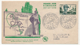 FRANCE - Env. FDC - 12F Maréchal Leclerc - Cachet Kermesse Aux étoiles - PARIS - 12/6/1954 - 1950-1959