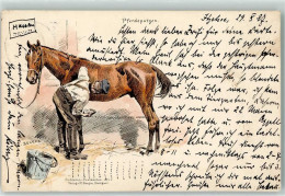 39277631 - Soldatenpostkarte Nr.2 Pferdeputzen Sign. Becker - Guerre 1914-18