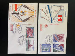 Enveloppes 1er Jour "Jeux Olympiques De Montréal - Canada" 03/05/1976 - 1057/1061 - MONACO - FDC