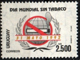 1992 Uruguay World No Smoking Day Celebration #1416 ** MNH - Uruguay