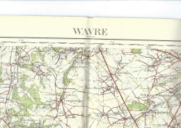 Wavre  Carte Topographique - Carte Topografiche