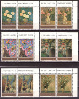 Yugoslavia 1974 - Art-Flowers- Mi 1577-1582 - MNH**VF - Nuevos