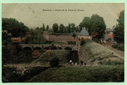 ROCROI - FOSSÉS DE LA PORTE DE FRANCE (08) (TOILÉE COLORISÉE, ANIMÉE) - Autres & Non Classés