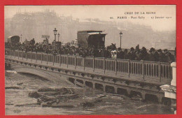 AE715  INNONDATIONS PARIS PONT  SULLY 78 JANVIER 1910 TRAMWAY   HIPPOMOBILE - Paris Flood, 1910