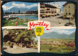 °°° 31116 - SVIZZERA - VS -  MONTHEY - VIEWS - 1969 With Stamps °°° - Monthey