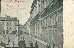 MESSINA - CORSO GARIBALDI E PALAZZO MUNICIPALE - EDIZ. ALTEROCCA - SPEDITA 1904 (20995) - Messina