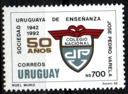 1992 Uruguay Jose Pedro Varela Natl Teachers College Emblem #1422 ** MNH - Uruguay